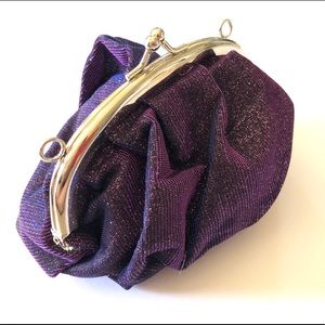 Super sparkly cute!! Purple mini crossbody bag